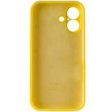 Чехол Silicone Case Full Camera Protective (AA) для Apple iPhone 16 Plus (6.7") – Желтый