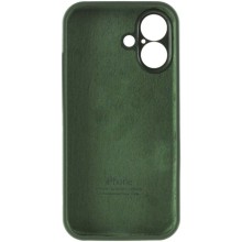 Чехол Silicone Case Full Camera Protective (AA) для Apple iPhone 16 Plus (6.7") – Зеленый