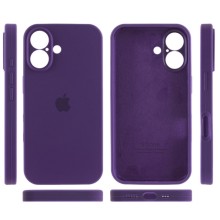 Чехол Silicone Case Full Camera Protective (AA) для Apple iPhone 16 Plus (6.7") – Фиолетовый