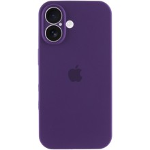 Чехол Silicone Case Full Camera Protective (AA) для Apple iPhone 16 Plus (6.7") – Фиолетовый