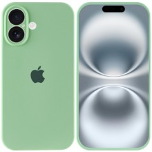 Чехол Silicone Case Full Camera Protective (AA) для Apple iPhone 16 Plus (6.7") – Зеленый