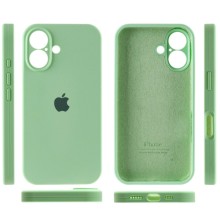 Чехол Silicone Case Full Camera Protective (AA) для Apple iPhone 16 Plus (6.7") – Зеленый