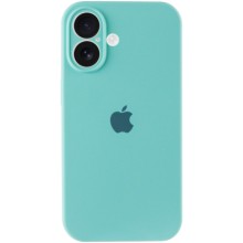 Чехол Silicone Case Full Camera Protective (AA) для Apple iPhone 16 Plus (6.7") – Бирюзовый