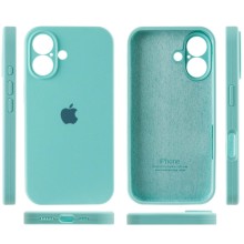 Чехол Silicone Case Full Camera Protective (AA) для Apple iPhone 16 Plus (6.7") – Бирюзовый