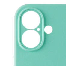 Чехол Silicone Case Full Camera Protective (AA) для Apple iPhone 16 Plus (6.7") – Бирюзовый