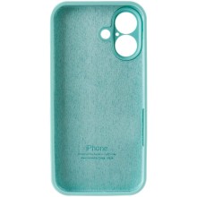 Чехол Silicone Case Full Camera Protective (AA) для Apple iPhone 16 Plus (6.7") – Бирюзовый