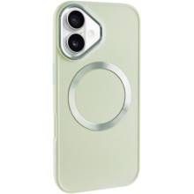 TPU чехол Bonbon Metal Style with MagSafe для Apple iPhone 16 Plus (6.7") – Белый