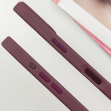 TPU чехол Bonbon Metal Style with MagSafe для Apple iPhone 16 Plus (6.7") – Бордовый