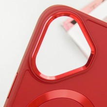 TPU чехол Bonbon Metal Style with MagSafe для Apple iPhone 16 Plus (6.7") – Красный