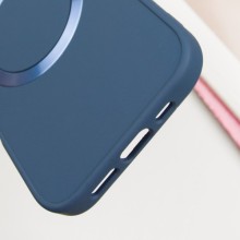 TPU чехол Bonbon Metal Style with MagSafe для Apple iPhone 16 Plus (6.7") – Синий