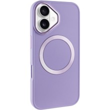 TPU чехол Bonbon Metal Style with MagSafe для Apple iPhone 16 Plus (6.7") – Сиреневый