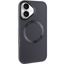 TPU чехол Bonbon Metal Style with MagSafe для Apple iPhone 16 Plus (6.7") – Черный