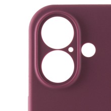 Чохол Silicone Case Full Camera Protective (AA) для Apple iPhone 16 Plus (6.7") – Бордовий