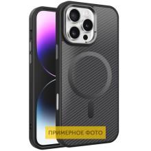 Чехол TPU+PC Carbon Mirage with MagSafe для Apple iPhone 16 Plus (6.7") – Черный