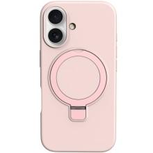 Чохол Silicone Case Full Protective NO LOGO with Ring для Apple iPhone 16 Plus (6.7") – Рожевий