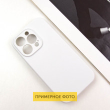 Чехол Silicone Case Full Camera Protective (AA) NO LOGO для Apple iPhone 16 Plus (6.7") – Белый