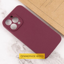 Чехол Silicone Case Full Camera Protective (AA) NO LOGO для Apple iPhone 16 Plus (6.7") – Бордовый