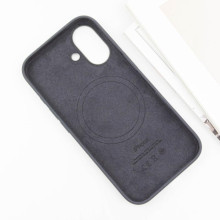 Чехол Silicone case (AAA) with Magsafe and Animation (button) для Apple iPhone 16 Plus (6.7") – Черный