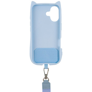 Чохол TPU GETMAN Cat with straps для Apple iPhone 16 Plus (6.7") – Blue