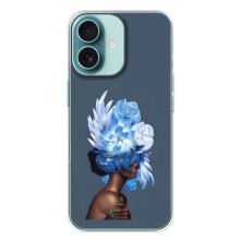 Чехлы (ART) Цветы на iPhone 16 Plus (VPrint) (Цветы на голове)