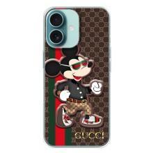 Чохли бренд ГУЧЧІ для iPhone 16 Plus – Маус Гуччи
