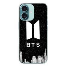 Чохли BTS для iPhone 16 Plus (AlphaPrint) – БТС Лого
