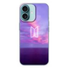 Чохли BTS для iPhone 16 Plus (AlphaPrint) – BTS логотип