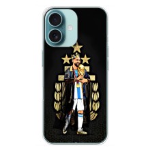 Чохли для iPhone 16 Plus (Leo чемпіон) (AlphaPrint) (Мессі Король)