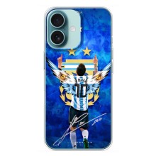 Чохли для iPhone 16 Plus (Leo чемпіон) (AlphaPrint) (Мессі збірна)