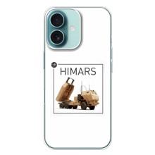 Чехлы на военную тематику для iPhone 16 Plus – HIMARS