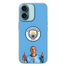 Чохли з футболістом Ерлінг Холанд для iPhone 16 Plus (AlphaPrint) (Холанд Манчестер Сіті)
