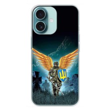 Чехлы с картинкой ЗСУ для iPhone 16 Plus (AlphaPrint) (Солдат ЗСУ)