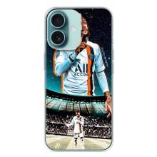 Силіконовий Чохол для iPhone 16 Plus – Неймар ПСЖ