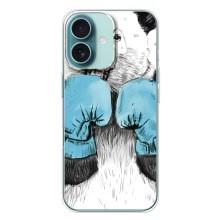 Чехлы с Пандами на iPhone 16 Plus – Панда боксер