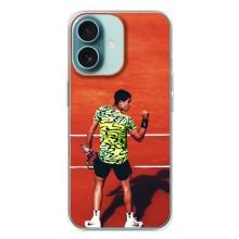 Чохли з прінтом Спортивна тематика для iPhone 16 Plus – Алькарас Тенісист