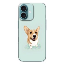 Чохли з собаками для iPhone 16 Plus (VPrint) (Коргі)