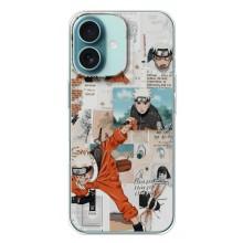 Чохли з тематикою АНІМЕ для Айфон 16 Плюс (VPrint) – Наруто комікси