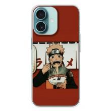 Чохли з тематикою АНІМЕ для Айфон 16 Плюс (VPrint) – Наруто с лапшой