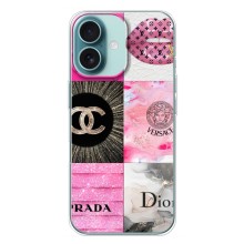 Чехол (Dior, Prada, YSL, Chanel) для iPhone 16 Plus – Модница