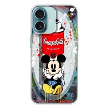 Чехол Disney Mouse iPhone 16 Plus (PREMIUMPrint) (Американский Маус)