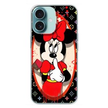 Чехол Disney Mouse iPhone 16 Plus (PREMIUMPrint) (Минни Маус ЛВ)