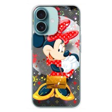 Чехол Disney Mouse iPhone 16 Plus (PREMIUMPrint) (Minni с бантиком)