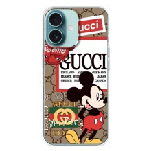 Чехол Disney Mouse iPhone 16 Plus (PREMIUMPrint) (Стильный Микки)