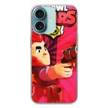 Чехол для iPhone 16 Plus Бравл Старс (VPrint) – Дуелянт Кольт