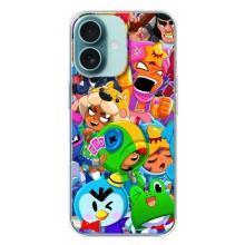 Чехол для iPhone 16 Plus Бравл Старс (VPrint) – Герої Бравл Старс