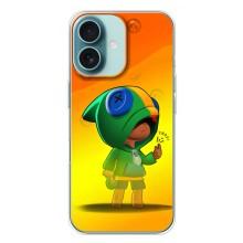 Чехол для iPhone 16 Plus Бравл Старс (VPrint) – Хлопчик Леон