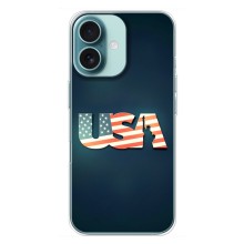 Чехол Флаг USA для iPhone 16 Plus (USA)