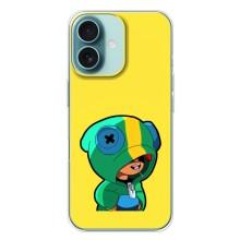 Чохол Бравл Старс для iPhone 16 Plus – Леон (LEON)