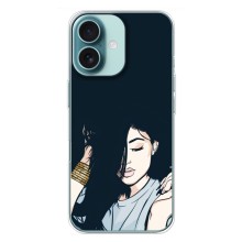 Чехол с печатью для iPhone 16 Plus - (Мода) (AlphaPrint) – Красивая девочка