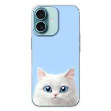 Чохол на тематику: Коти для iPhone 16 Plus – Білий кіт